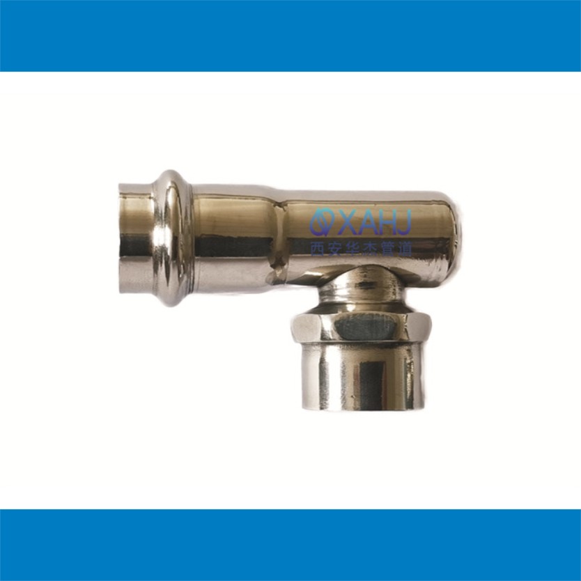 90°短內絲彎頭-雙卡壓